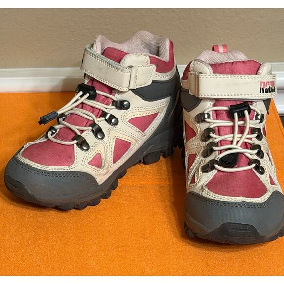 R CORD Kids Hiking Boots Waterproof Non-Slip Pink Gray Size 13 Outdoor Gorpcore - Picture 2 of 8
